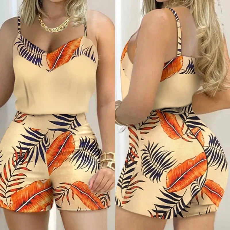 (Pague 1, Leve 2) Conjunto Feminino Summer (Perfeito Para dias Ensolarados!)