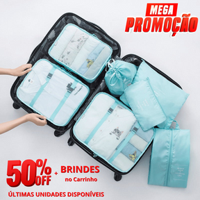 Kit 7 Bolsas Organizadoras Para Mala de Viagem STORAGE BAG - [PAGUE 4 LEVE 7 - SUPER PROMOÇÃO POR TEMPO LIMITADO]