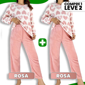 [COMPRE 1 LEVE 2] Conjunto de Pijama AnaBelle Em Lã (Super Macia e Quentinha!) + BRINDE Especial